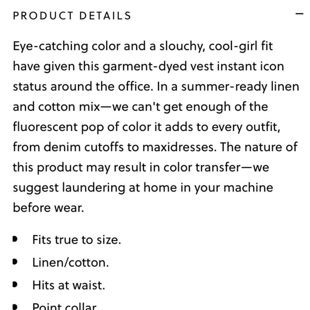 J. Crew garment dyed pink vest - Picture 6 of 7